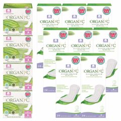 Jahresvorrat Bio-Slipeinlagen - plastikfrei- besonders atmungsaktiv - kompostierbar - aus Bio-Baumwolle von Organyc