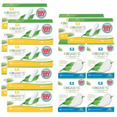 Nachfüllset Tampon- und Bindenspender - Bio-Binden normal mit Flügeln - Bio-Tampons aus Baumwolle -  geeignet für Allergikerinnen von Organyc