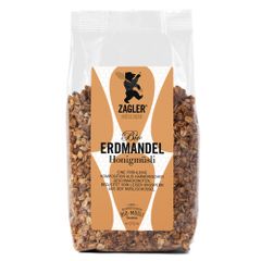 Bio Erdmandel Honigmüsli 500g - reines Bioprodukt - Getreideflocken in Urform - ohne künstliche Zusatzstoffe von ZAGLER MUESLIBAER