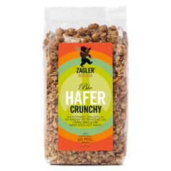 Bio Hafer Crunchy Müsli 500g - süßer Geschmack - mit Honig überbacken - knackig - beste Biozutaten schonend verarbeitet von ZAGLER MUESLIBAER  