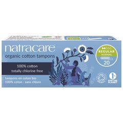 Bio-Tampons normal 20 Stück - chlorfrei gebleicht - empfehlenswert für Allergikerinnen - keine Hautreizungen - aus Biobaumwolle von Natracare