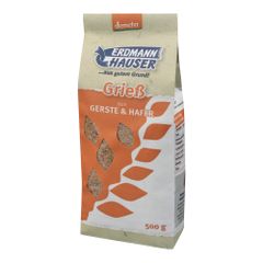 Bio Grieß Gerste & Hafer 500g - 6er Vorteilspack von Erdmannhauser
