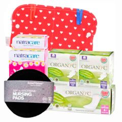 Bald Mami Package - Bio-Binden - Slipeinlagen - Stilleinlagen - Bindetäschchen für Stoffbinden - frei von Kunststoffen - ohne Pestizide - chlorfrei gebleicht