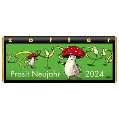 Bio Schokolade Prosit Neujahr 2024 70g - 10er Vorteilspack von Zotter