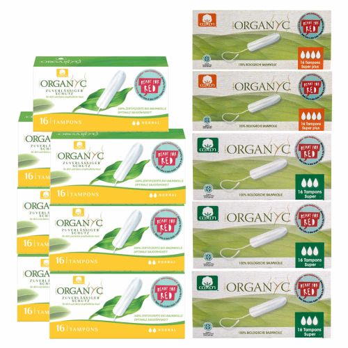 Jahresvorrat Organyc Bio-Tampons