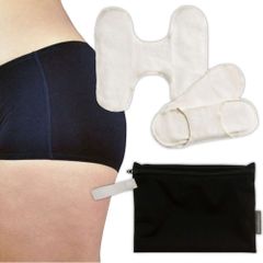 Sport Set - Periodenpanty - Stoffbinde und praktisches Wet Bag für ein freies Gefühl beim Sport während der Periode von erdbeerwoche