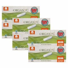 6er Set Bio-Tampons super plus - für eine starke Periode - schonend mit Sauerstoff gebleicht - empfehlenswert für Allergikerinnen von Organyc