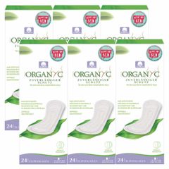 6er Set Bio-Slipeinlagen - keine Polyacrylat-Superabsorber - besonders atmungsaktiv - ultradünn für jeden Tag geeignet von Organyc