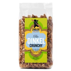Bio Dinkel Crunchy Müsli 500g - Rohrrohrzucker - österreichischer Bio Blütenhonig - schmackhaftes Knuspermüsli von ZAGLER MUESLIBAER