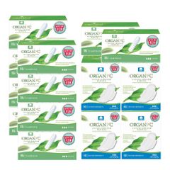 Nachfüllset Tampon- und Bindenspender - Bio-Binden normal mit Flügeln - Bio-Tampons super aus Baumwolle -  geeignet für Allergikerinnen von Organyc