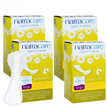 4er-Set Natracare Bio-Slipeinlagen Tanga