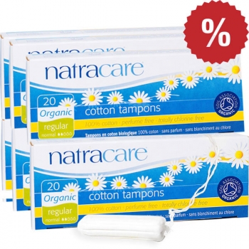 6er Set Natracare Biotampons normal