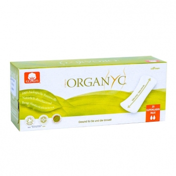 6er Set Organyc Bio-Slipeinlagen Maxi - extra lang