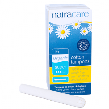 Natracare organic tampons with applicator super
