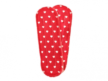 Liners for Ellas organic cloth pads (hearts)