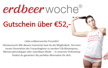 erdbeerwoche-Gutschein: € 52,00