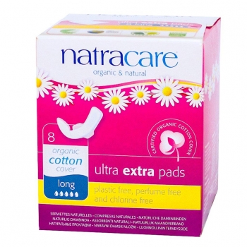 Natracare Binden extra lang mit Flügeln