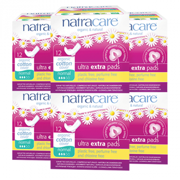 6er Set Natracare Binden ultra extra normal