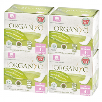 4er Set Organyc Bio-Slipeinlagen to go