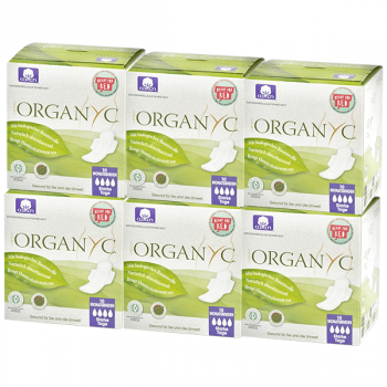 6er Set Organyc Biobinden super mit Flügeln