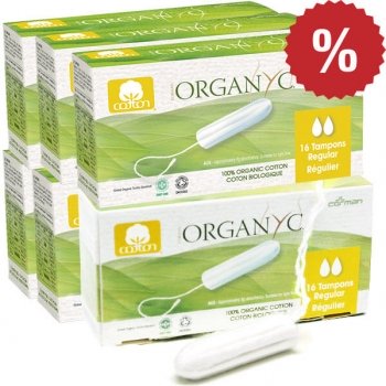 Set of 6 Organyc tampons regular