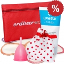 Menstruationskappen-Stoffslipeinlagen-Kombi