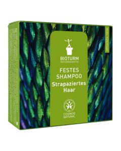 Bio Festes Shampoo strapaziertes Haar 100g - Intensiv pflegendes Shampoo für beanspruchtes Haar von Bioturm Naturkosmetik