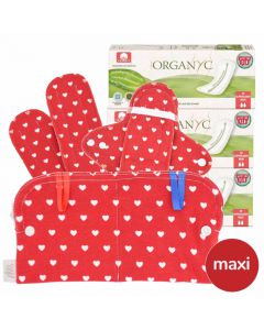 Super Maxi Stoffbinden und Slipeinlagen Set