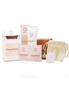 OrganiCup Menstruationstasse und Reinigungs-Set