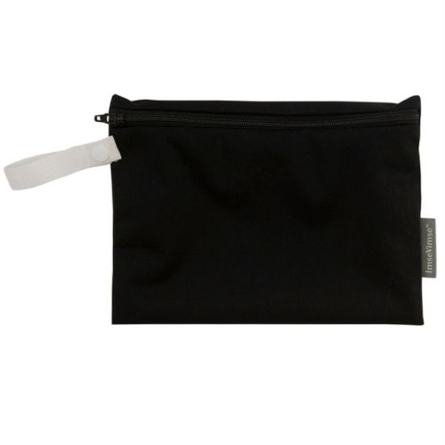 Wet Bag small - schwarz - Aufbewahrungstasche für Stoffbinden - Bio-Tampons - Periodenslips oder Kosmetikartikel von ImseVimse